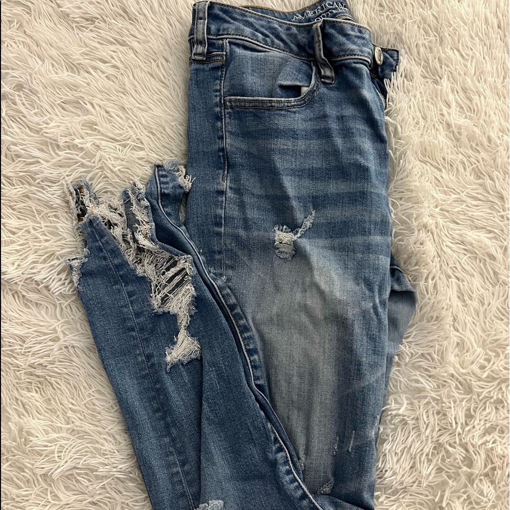 High rise American eagle skinny jeans